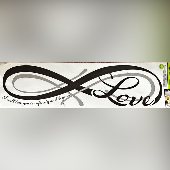 Main Street Wall Creations LOVE Infinity Wall Del Removable Vinyl  Sticker USA - Picture 3 of 11